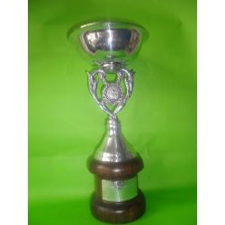 Copa Clásica de bronce con baño de plata 29 cm
